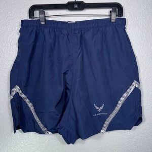 U.S. Air Force Mens Blue Lined Drawstring USAF USA Swim Trunks Size XXL